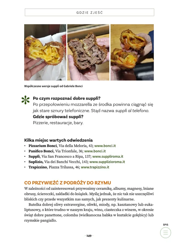 Strona o supplì – „Rzym Food Tour”