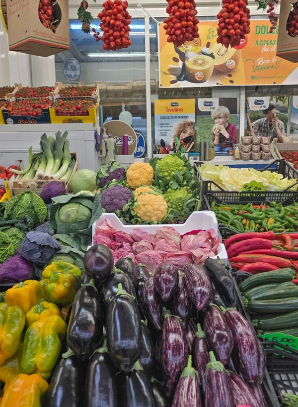 Warzywa na rzymskim targu – „Rzym Food Tour”
